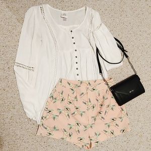 High waist shorts S Pinkish coral